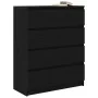Aparador de madera de roble negro 80x35x99 cm de , Aparadores - Ref: Foro24-3328481, Precio: 133,96 €, Descuento: %