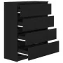 Aparador de madera de roble negro 80x35x99 cm de , Aparadores - Ref: Foro24-3328481, Precio: 133,96 €, Descuento: %