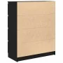 Aparador de madera de roble negro 80x35x99 cm de , Aparadores - Ref: Foro24-3328481, Precio: 133,96 €, Descuento: %