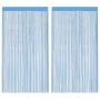 Cortinas de tiras 2 uds azul claro 100x250 cm de , Cortinas y visillos - Ref: Foro24-4102045, Precio: 15,95 €, Descuento: %