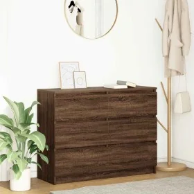 Aparador de madera de ingeniería marrón roble 100x35x76 cm von , Sideboards - Ref: Foro24-3328504, Preis: 150,74 €, Rabatt: %