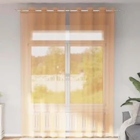 Cortinas de gasa con ojales 2 uds naranja 140x260 cm by , Curtains and curtains - Ref: Foro24-4102093, Price: 15,29 €, Discou...