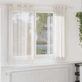 Cortinas de gasa con ojales 2 uds crema 140x175 cm by , Curtains and curtains - Ref: Foro24-4102072, Price: 14,11 €, Discount: %