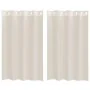 Cortinas de gasa con ojales 2 uds crema 140x175 cm de , Cortinas y visillos - Ref: Foro24-4102072, Precio: 14,11 €, Descuento: %