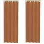Cortinas de gasa con ojales 2 uds terracota by , Curtains and curtains - Ref: Foro24-4102142, Price: 16,17 €, Discount: %