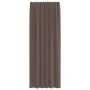 Cortinas de gasa con bolsillos para varillas 2 uds. marrón by , Curtains and curtains - Ref: Foro24-4102175, Price: 15,00 €, ...