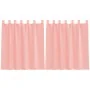 Cortinas de gasa con trabillas 2 uds rosa 140x140 cm de , Cortinas y visillos - Ref: Foro24-4102286, Precio: 14,11 €, Descuen...