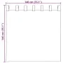 Cortinas de gasa con trabillas 2 uds rosa 140x140 cm de , Cortinas y visillos - Ref: Foro24-4102286, Precio: 14,11 €, Descuen...