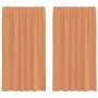 Cortinas de gasa con trabillas 2 uds terracota 140x175 cm von , Vorhänge und Gardinen - Ref: Foro24-4102322, Preis: 13,65 €, ...
