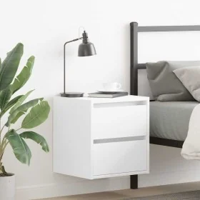 Mesilla de noche de pared blanca 38x34x40 cm von , Nachttische - Ref: Foro24-861247, Preis: 48,98 €, Rabatt: %