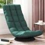 Silla giratoria de suelo de tela verde oscuro 70x51x79 cm by , Floor chairs - Ref: Foro24-4019729, Price: 123,15 €, Discount: %