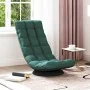 Silla giratoria de suelo de tela verde oscuro 70x51x79 cm by , Floor chairs - Ref: Foro24-4019729, Price: 123,15 €, Discount: %