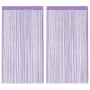 Cortinas de cuerdas 2 uds morado 100x250 cm de , Cortinas y visillos - Ref: Foro24-4102047, Precio: 15,95 €, Descuento: %