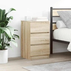Mesillas de noche con 3 cajones 2 uds roble Sonoma 39x35x65 cm von , Nachttische - Ref: Foro24-861342, Preis: 105,95 €, Rabat...