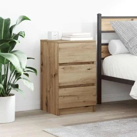 Mesillas de noche con 3 cajones 2uds roble artesanal 39x35x65cm by , Nightstands - Ref: Foro24-861354, Price: 116,85 €, Disco...