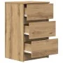 Mesillas de noche con 3 cajones 2uds roble artesanal 39x35x65cm by , Nightstands - Ref: Foro24-861354, Price: 116,85 €, Disco...