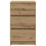Mesillas de noche con 3 cajones 2uds roble artesanal 39x35x65cm by , Nightstands - Ref: Foro24-861354, Price: 116,85 €, Disco...