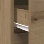 Aparador con cajón roble artesanal 80x34x76cm madera ingeniería de , Aparadores - Ref: Foro24-861543, Precio: 84,23 €, Descue...