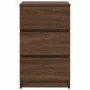 Mesilla de noche con 3 cajones roble marrón 39x35x65 cm de , Mesitas de noche - Ref: Foro24-861349, Precio: 60,33 €, Descuent...