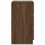 Mesilla de noche con 3 cajones roble marrón 39x35x65 cm de , Mesitas de noche - Ref: Foro24-861349, Precio: 60,33 €, Descuent...