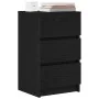 Mesillas de noche con 3 cajones 2 uds. Negro 39x35x65 cm de , Mesitas de noche - Ref: Foro24-861340, Precio: 113,56 €, Descue...