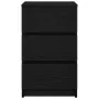 Mesillas de noche con 3 cajones 2 uds. Negro 39x35x65 cm de , Mesitas de noche - Ref: Foro24-861340, Precio: 113,56 €, Descue...