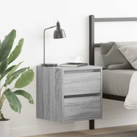 Mesillas de noche de pared 2 uds gris Sonoma 38x34x40 cm de , Mesitas de noche - Ref: Foro24-861258, Precio: 83,38 €, Descuen...