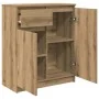 Aparador con cajón roble artesanal 71x35x84cm madera ingeniería de , Aparadores - Ref: Foro24-861597, Precio: 88,54 €, Descue...