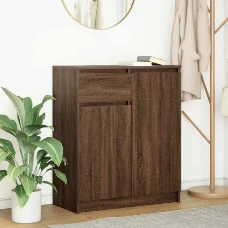 Aparador con cajón roble marrón 71x35x84 cm madera ingeniería de , Aparadores - Ref: Foro24-861595, Precio: 88,41 €, Descuent...