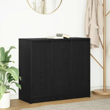 Aparador de madera de roble negro 85x34x76 cm de , Aparadores - Ref: Foro24-861626, Precio: 94,02 €, Descuento: %