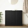 Aparador de madera de roble negro 85x34x76 cm de , Aparadores - Ref: Foro24-861626, Precio: 94,02 €, Descuento: %
