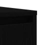 Aparador de madera de roble negro 85x34x76 cm de , Aparadores - Ref: Foro24-861626, Precio: 94,02 €, Descuento: %