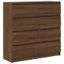 Aparador roble marrón 100x35x99 cm madera de ingeniería de , Aparadores - Ref: Foro24-3328495, Precio: 166,81 €, Descuento: %
