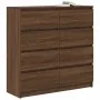 Aparador roble marrón 100x35x99 cm madera de ingeniería de , Aparadores - Ref: Foro24-3328495, Precio: 166,81 €, Descuento: %