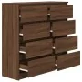 Aparador roble marrón 100x35x99 cm madera de ingeniería de , Aparadores - Ref: Foro24-3328495, Precio: 166,81 €, Descuento: %