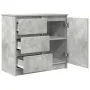 Aparador con cajón gris hormigón 71x35x65 cm madera ingeniería de , Aparadores - Ref: Foro24-861574, Precio: 80,91 €, Descuen...