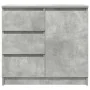 Aparador con cajón gris hormigón 71x35x65 cm madera ingeniería de , Aparadores - Ref: Foro24-861574, Precio: 80,91 €, Descuen...
