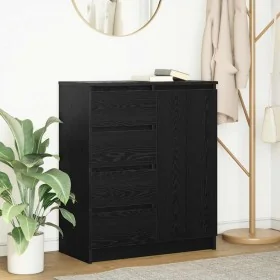 Aparador con cajones roble negro 71x35x84 cm madera ingeniería de , Aparadores - Ref: Foro24-861581, Precio: 101,51 €, Descue...