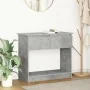 Mesa consola con cajones gris hormigón 85,5x38,5x74,5 cm by , Side tables - Ref: Foro24-861394, Price: 76,87 €, Discount: %