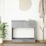 Mesa consola con cajones gris hormigón 85,5x38,5x74,5 cm by , Side tables - Ref: Foro24-861394, Price: 76,87 €, Discount: %