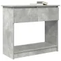 Mesa consola con cajones gris hormigón 85,5x38,5x74,5 cm by , Side tables - Ref: Foro24-861394, Price: 76,87 €, Discount: %