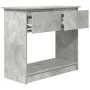 Mesa consola con cajones gris hormigón 85,5x38,5x74,5 cm by , Side tables - Ref: Foro24-861394, Price: 76,87 €, Discount: %