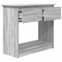 Mesa consola con cajones Sonoma gris 85,5x38,5x74,5 cm de , Mesas auxiliares - Ref: Foro24-861396, Precio: 78,99 €, Descuento: %