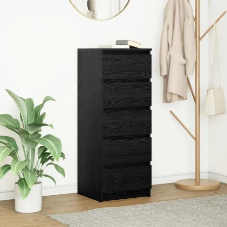 Aparador con cajones roble negro 37,5x35x99cm madera ingeniería de , Aparadores - Ref: Foro24-861761, Precio: 96,46 €, Descue...