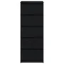 Aparador con cajones roble negro 37,5x35x99cm madera ingeniería de , Aparadores - Ref: Foro24-861761, Precio: 96,46 €, Descue...