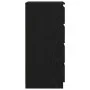 Aparador con cajones roble negro 37,5x35x99cm madera ingeniería de , Aparadores - Ref: Foro24-861761, Precio: 96,46 €, Descue...