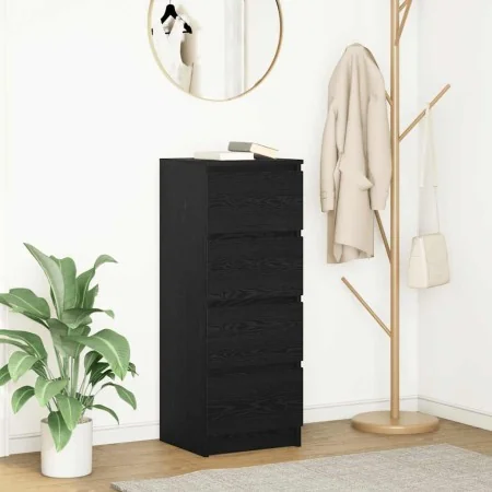 Aparador roble negro 37,5x35x76 cm madera ingeniería de , Aparadores - Ref: Foro24-861698, Precio: 81,70 €, Descuento: %