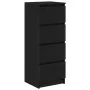 Aparador roble negro 37,5x35x76 cm madera ingeniería de , Aparadores - Ref: Foro24-861698, Precio: 81,70 €, Descuento: %