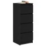 Aparador roble negro 37,5x35x76 cm madera ingeniería de , Aparadores - Ref: Foro24-861698, Precio: 81,70 €, Descuento: %