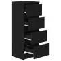Aparador roble negro 37,5x35x76 cm madera ingeniería de , Aparadores - Ref: Foro24-861698, Precio: 81,70 €, Descuento: %